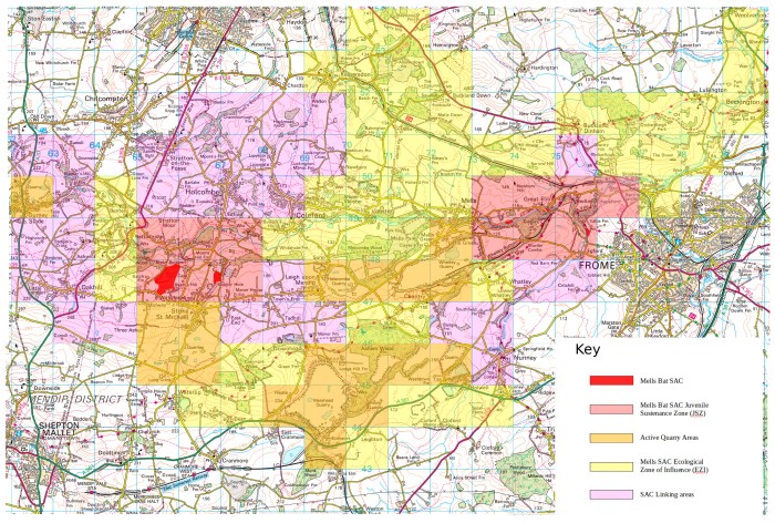 Mells SAC Bat Landscape survey with Key v0-5