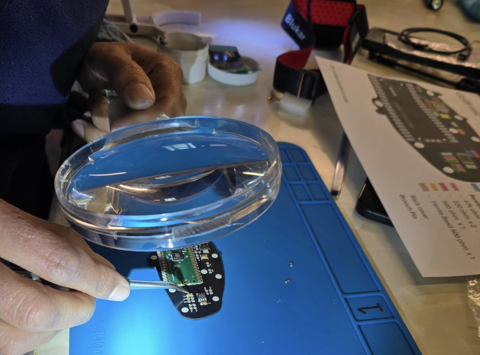 Placing components on a Griff Mic